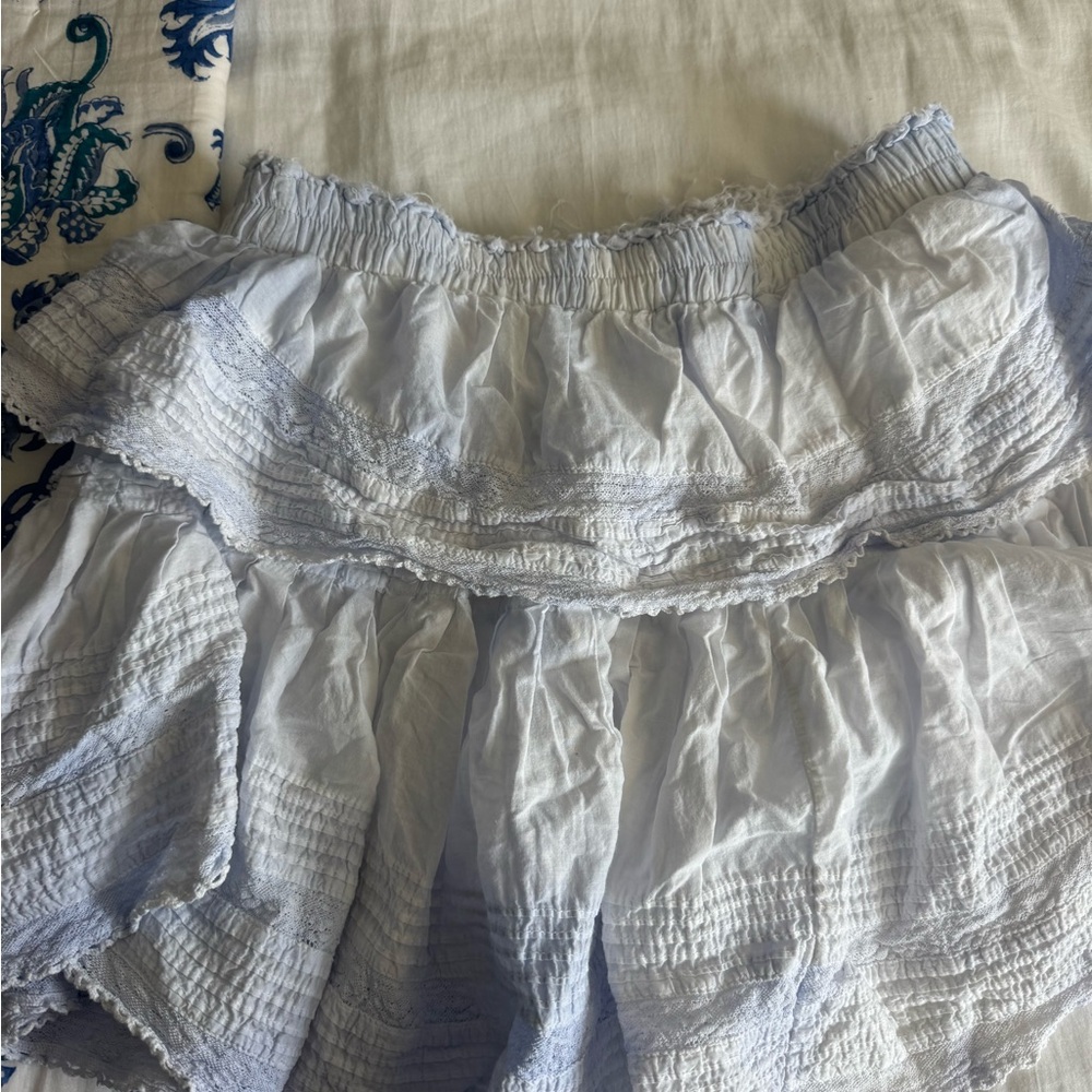 LoveShackFancy Ruffle Mini Skirt - Picture 2 of 3